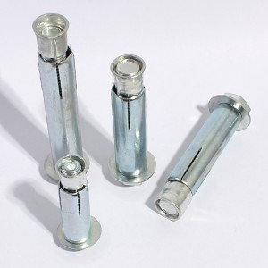 Blue white zinc metal flat head cross expansion screw Explosion-proof screw expansion bolt