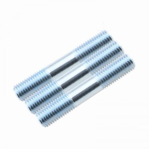 High strength blackened double head screw Blue white zinc Double tooth bolt