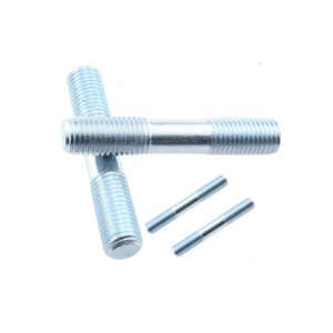 High strength blackened double head screw Blue white zinc Double tooth bolt