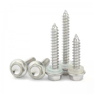 410 Stainless Steel External hexagonal flange surface self-tapping and self drilling screw