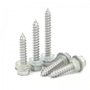 410 Stainless Steel External hexagonal flange surface self-tapping and self drilling screw