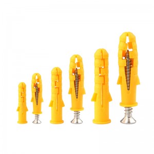 Small Yellow Croaker Plastic Expansion Bolt Stainless Steel 201 Self tapping Screw Plastic Expansion Screw