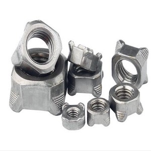 Stainless Steel A2-70 A4-80 SS201 SS304 SS316 DIN928 Square Weld Nuts