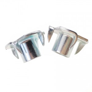 Galvanized Zinc Plated Female Wood T Tee Four Claw Nut 4 Prong Tee Nuts