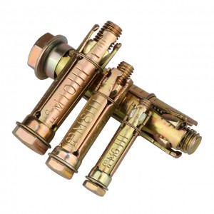 Three or four pieces of gecko expansion bolts color zinc plated gecko expansion screws