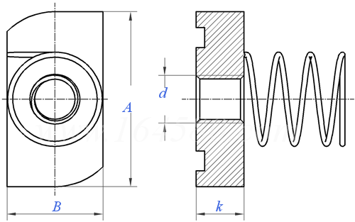 Spring CHANNEL NUT STANDARD