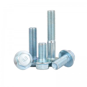 High Strength Grade 4.8 8.8 10.9 12.9 Zinc Plated DIN6921 Flange Bolts