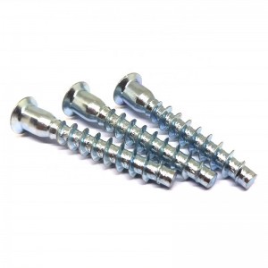 White zinc plating Countersunk cross self-tapping roller coaster silk Self tapping screw