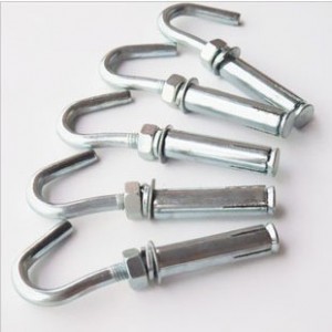 304 stainless steel Sheep eye Hook expansion bolt Coarse tooth hook lifting ring bolt