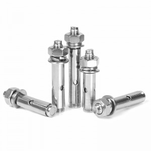 304 stainless steel expansion bolt Galvanized Exploded screw hexagon bolt