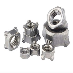 스테인레스 스틸 A2-70 A4-80 SS201 SS304 SS316 DIN928 Square Weld Nuts