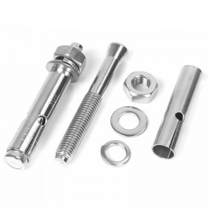 304 stainless steel expansion bolt Galvanized Exploded screw hexagon bolt