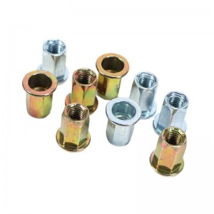 High strength Flat head hex rivet nuts aluminum alloy