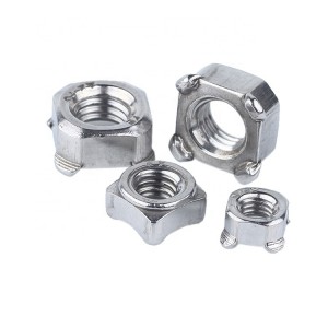 스테인레스 스틸 A2-70 A4-80 SS201 SS304 SS316 DIN928 Square Weld Nuts