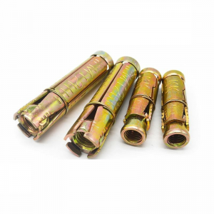 Three or four pieces of gecko expansion bolts color zinc plated gecko expansion screws
