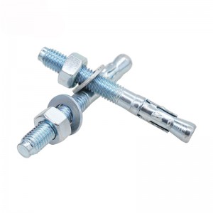 Stainless steel car repair gecko sleeve galvanized expansion bolt  blue plated white zinc screw