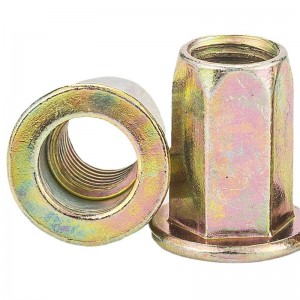 High strength Flat head hex rivet nuts aluminum alloy