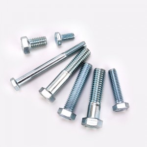 ANC BSW高強度の白い亜鉛メッキヘックスボルト
