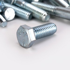 ANC BSW高強度の白い亜鉛メッキヘックスボルト