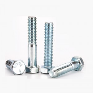 ANC BSW高強度の白い亜鉛メッキヘックスボルト