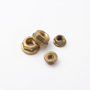 Copper Brass DIN6923 Hex Flange Nuts