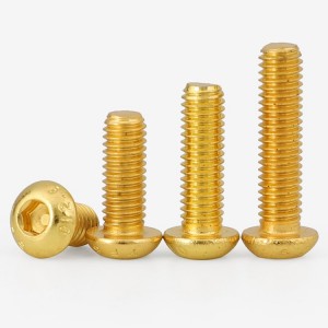 Copper Brass ISO7380 Button Head Hex Socket Bolts