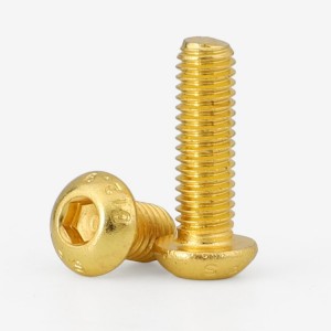 A cabeça de bronze de cobre do botão ISO7380 encanta os parafusos de soquete