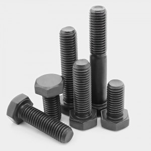 Grade 4.8 Carbon Steel DIN931 DIN933 Black Oxide Hex Bolts