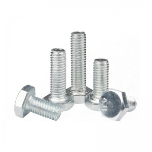 Grade 4.8 Carbon Steel DIN931 DIN933 Galvanized Zinc Plated Hex Bolts