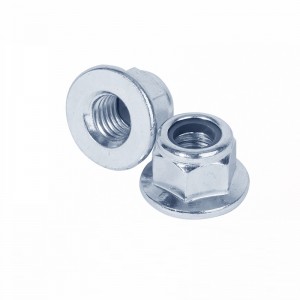 High Strength Grade 4 8 10 12 Steel Galvanized Blue White Zinc Plated DIN6926 DIN1663 Nylon Lock Nuts With Flange Flange Nylock Nuts