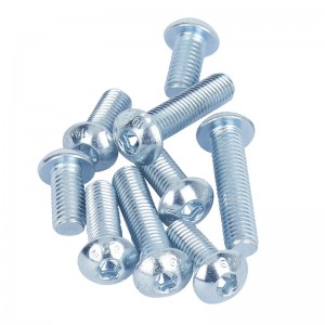 High Strengh Grade 4.8 8.8 10.9 12.9 Galvanized Blue White Zinc Plated ISO7380 Button Head Hex Socket Bolts