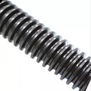 High strength black trapezoidal threaded rod
