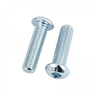 Alta Estrengh Grau 4.8 8,8 10,9 12,9 Galvanizado Azul Branco Branco ISO7380 Button Hex Hex Socket para parafusos