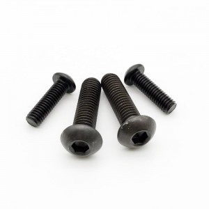High Strengh Grade 4.8 8.8 10.9 12.9 Black Oxide ISO7380 Button Head Hex Socket Bolts