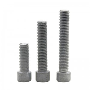Gred strengh tinggi 4.8 8.8 10.9 12.9 Steel Hot Dip Galvanized HDG DIN912 Allen Bolts