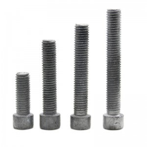 Gred strengh tinggi 4.8 8.8 10.9 12.9 Steel Hot Dip Galvanized HDG DIN912 Allen Bolts