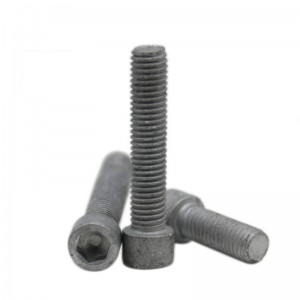 Gred strengh tinggi 4.8 8.8 10.9 12.9 Steel Hot Dip Galvanized HDG DIN912 Allen Bolts