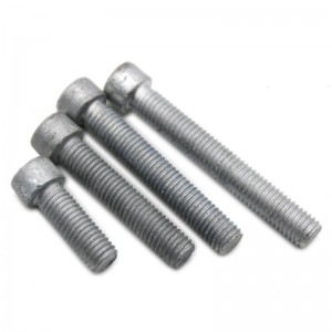 Gred strengh tinggi 4.8 8.8 10.9 12.9 Steel Hot Dip Galvanized HDG DIN912 Allen Bolts