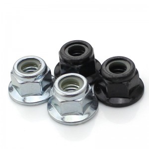 High Strength Grade 4 8 10 12 Steel Galvanized Blue White Zinc Plated DIN6926 DIN1663 Nylon Lock Nuts With Flange Flange Nylock Nuts