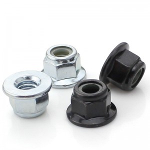 High Strength Grade 4 8 10 12 Steel Galvanized Blue White Zinc Plated DIN6926 DIN1663 Nylon Lock Nuts With Flange Flange Nylock Nuts