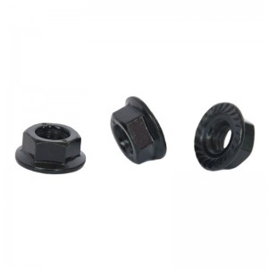 High Strength Grade 4 8 10 12 Steel Black Oxide DIN6923 Hex Flange Nuts