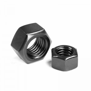 High Strength Grade 4 8 10 12 Steel Black Oxide DIN934 Hex Nuts