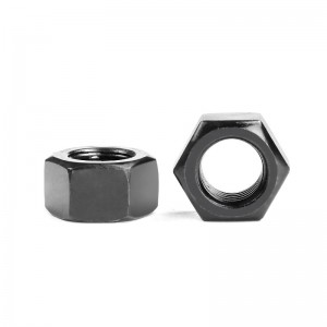 High Strength Grade 4 8 10 12 Steel Black Oxide DIN934 Hex Nuts