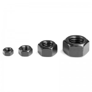 High Strength Grade 4 8 10 12 Steel Black Oxide DIN934 Hex Nuts
