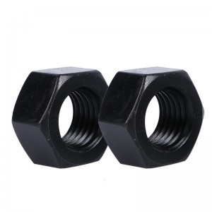 High Strength Grade 4 8 10 12 Steel Black Oxide DIN934 Hex Nuts