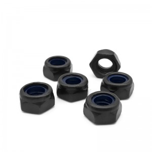 High Strength Grade 4 8 10 12 Steel Black Oxide DIN982 DIN985 Nylon Lock Nuts Nylock Nuts