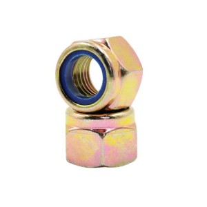 High Strength Grade 4 8 10 12 Steel Color Yellow Zinc Plated DIN982 DIN985 Nylon Lock Nuts Nylock Nuts
