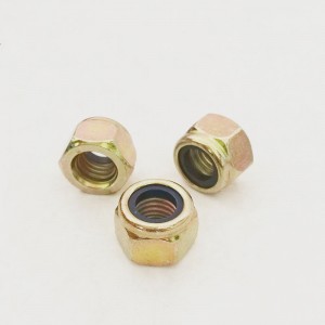 High Strength Grade 4 8 10 12 Steel Color Yellow Zinc Plated DIN982 DIN985 Nylon Lock Nuts Nylock Nuts
