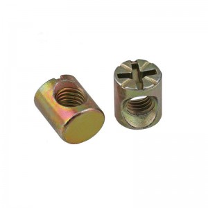 High Strength Grade 4 8 10 12 Steel Color Yellow Zinc Plated Barrel Nuts