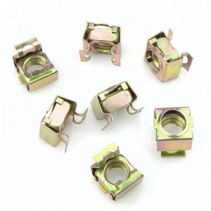 High Strength Grade 4 8 10 12 Steel Color Yellow Zinc Plated Cage Nuts